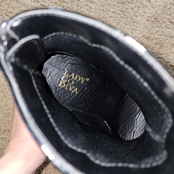 Dolls Kill x Lady Godiva - Excited Enough Patent Ankle Boots - Picture 9 of 11